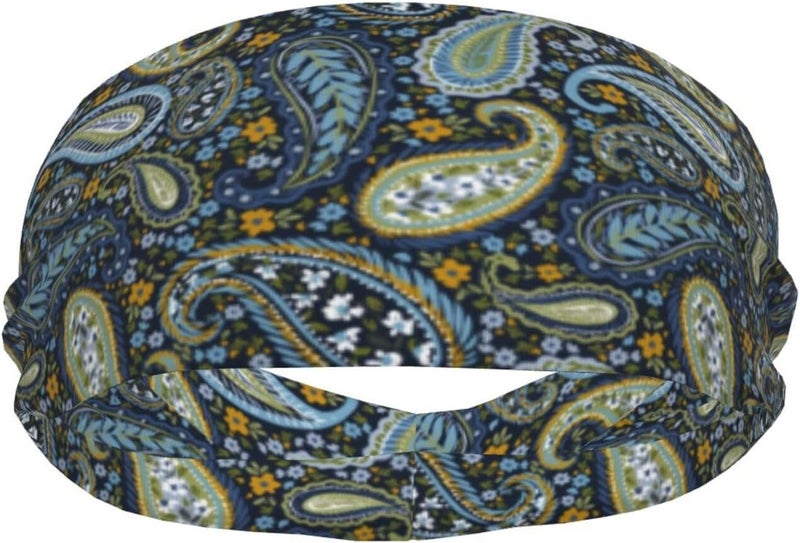Gianlaima Sports Sweatband Head Bands for Women Men Sweat-Absorbing Headbands Suitable for Running Yoga Fitness Football Exercise - Image 1